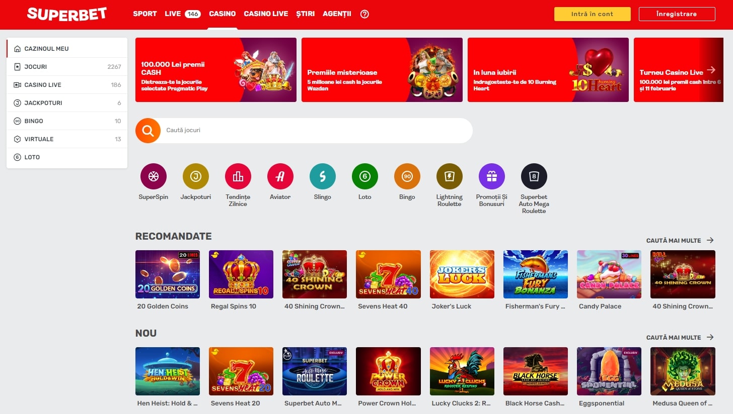Superbet Casino - Jeux en ligne